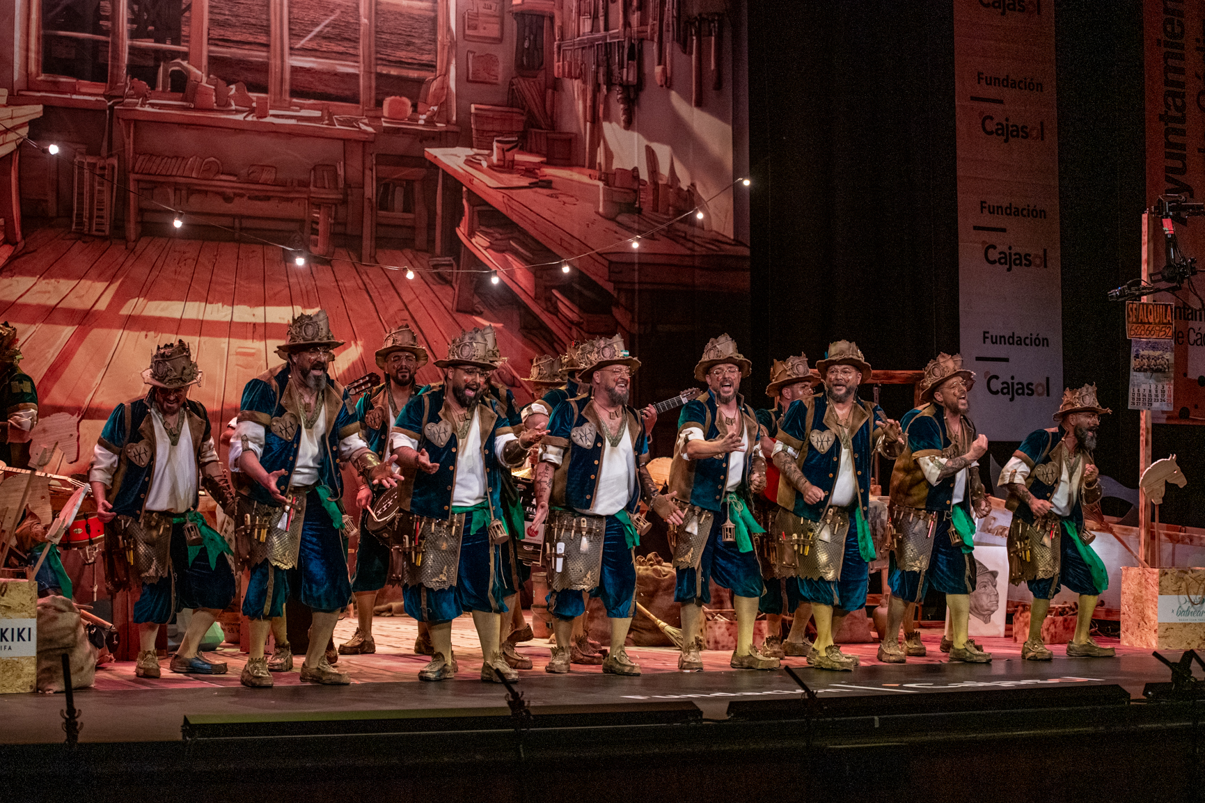 Comparsa, Tocando madera - Preliminares