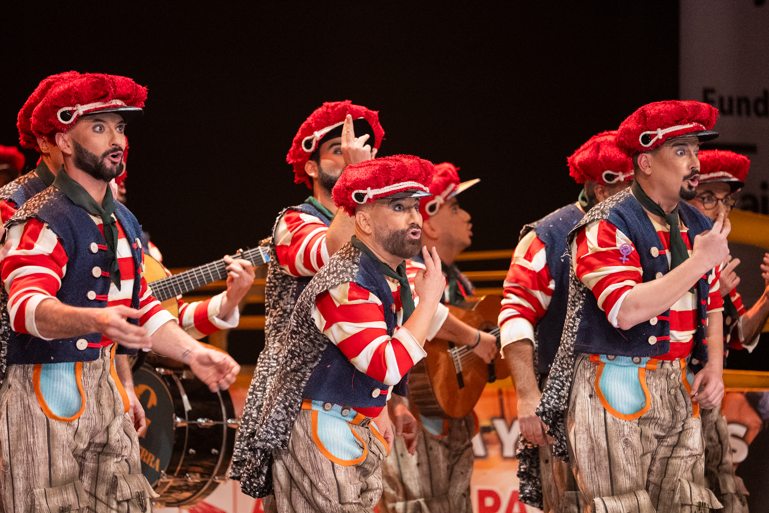 Comparsa, Los pájaros carpinteros - Semifinales