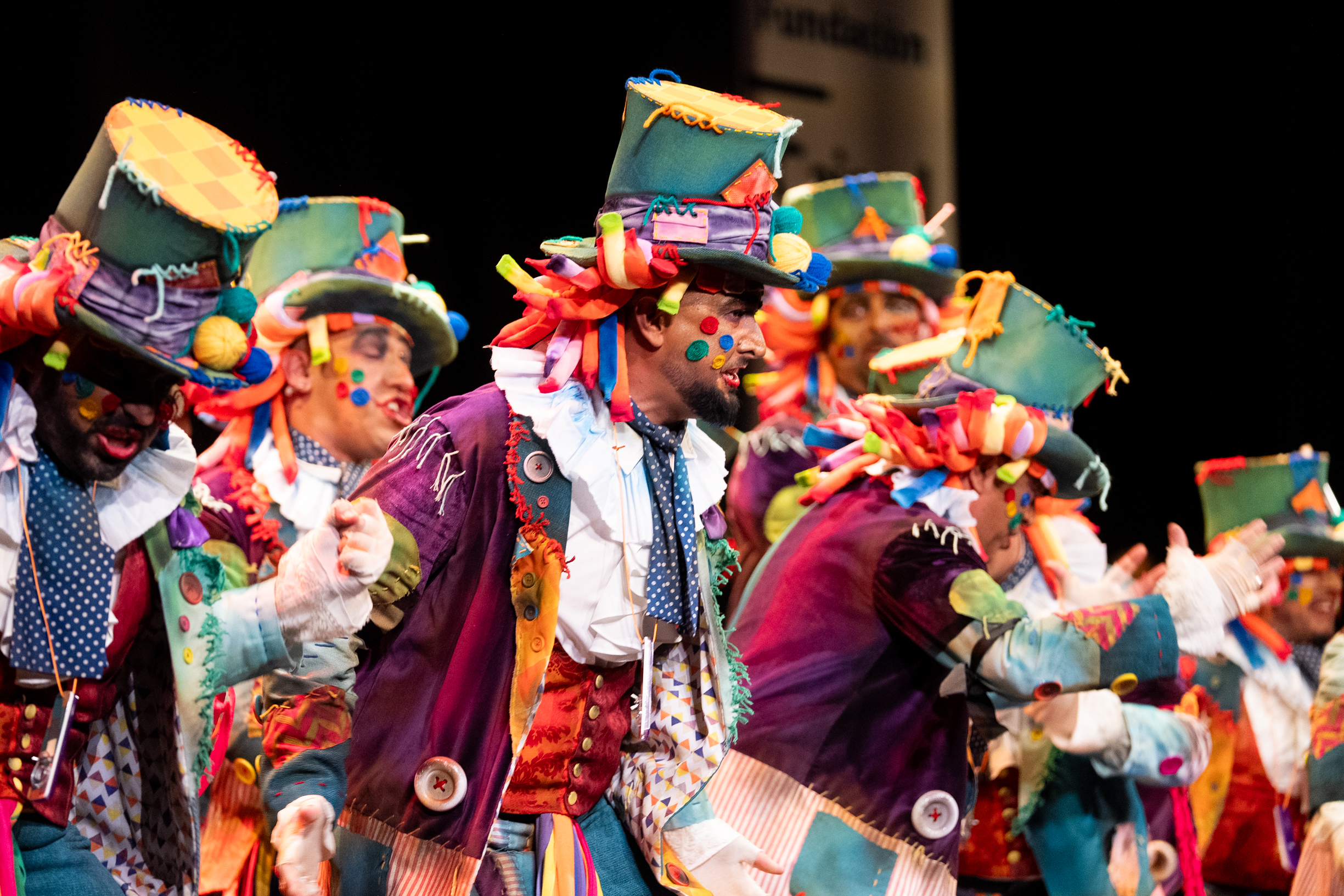 Comparsa, Los trapos - Preliminares