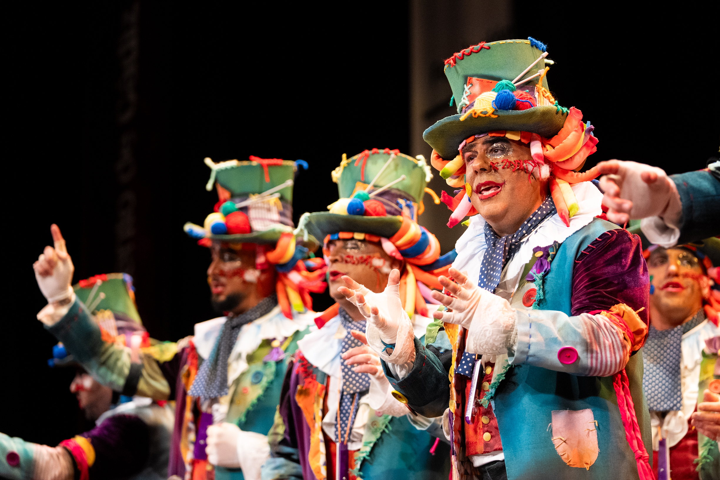 Comparsa, Los trapos - Preliminares