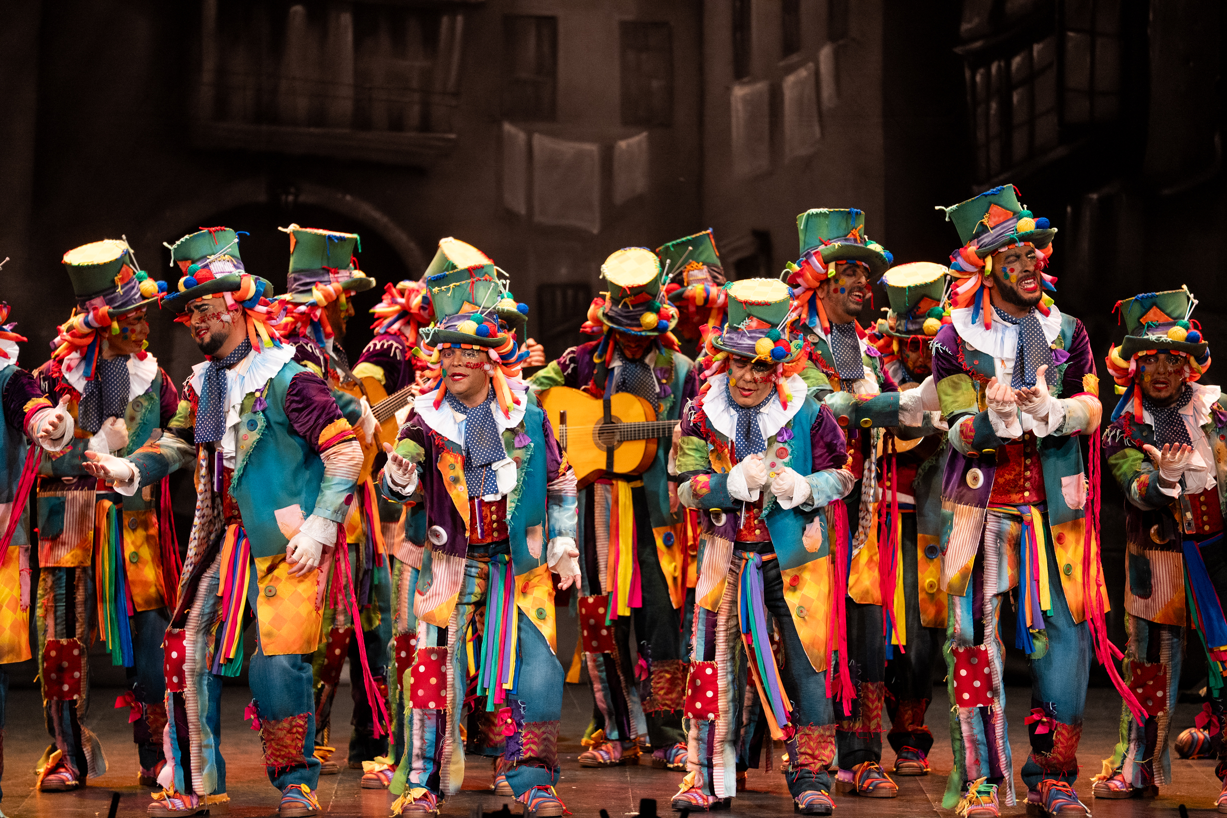 Comparsa, Los trapos - Preliminares