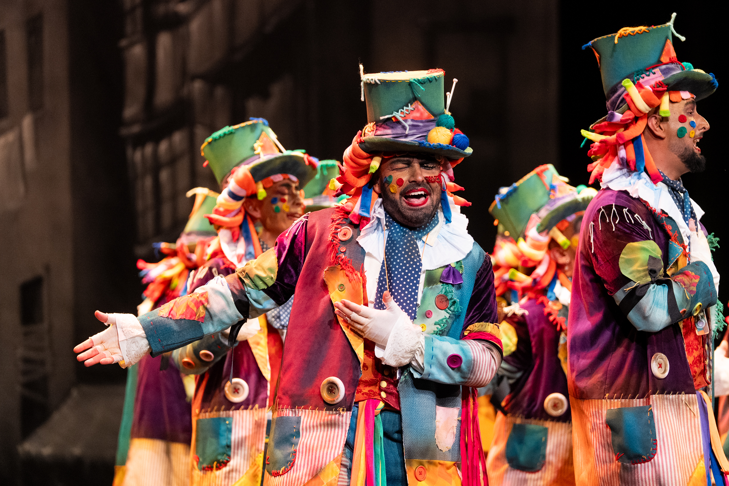 Comparsa, Los trapos - Preliminares