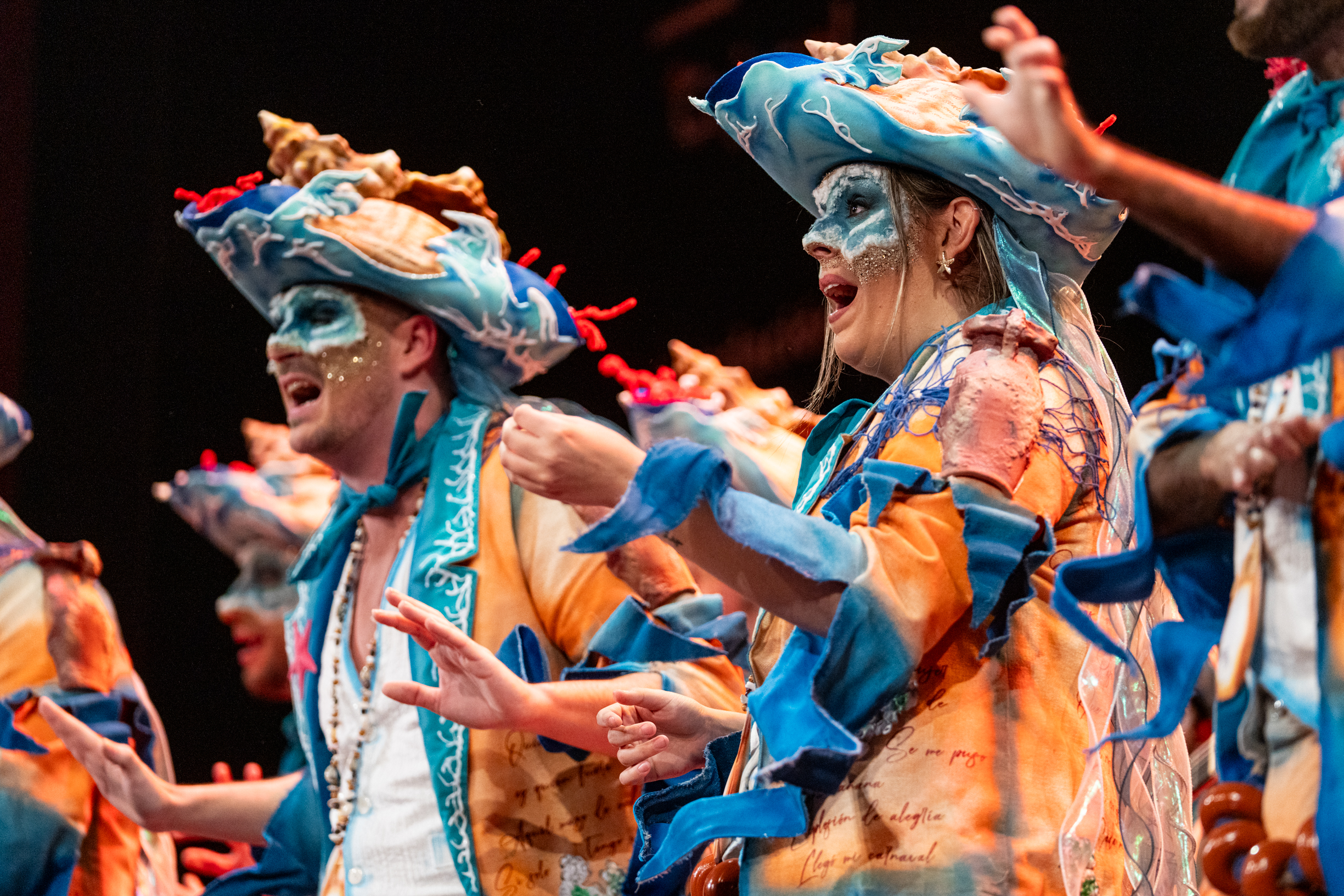 Comparsa, Los que escriben en la arena - Preliminares