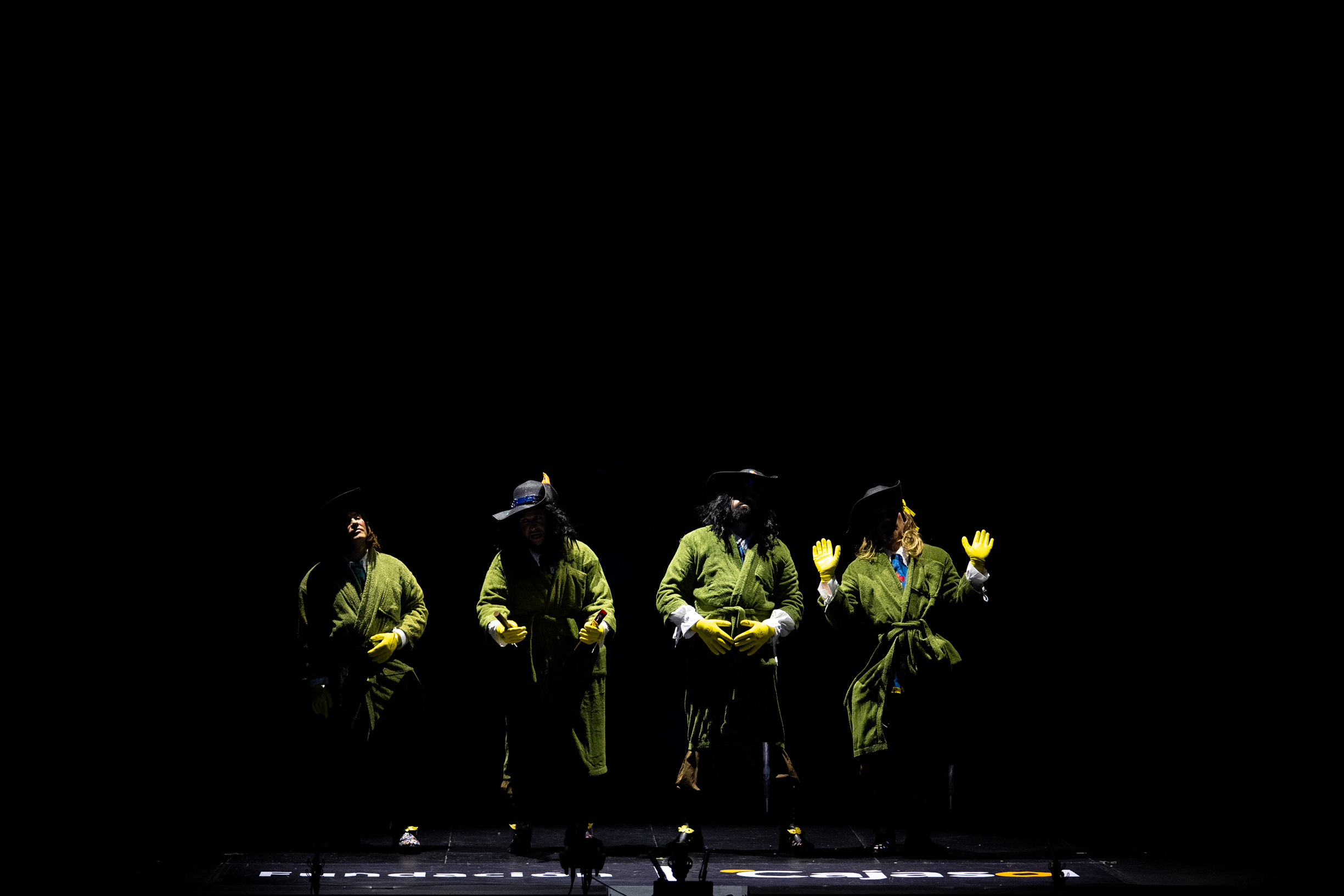 Cuarteto, Los tres cuarteteros y un aprendiz porculero - Preliminares