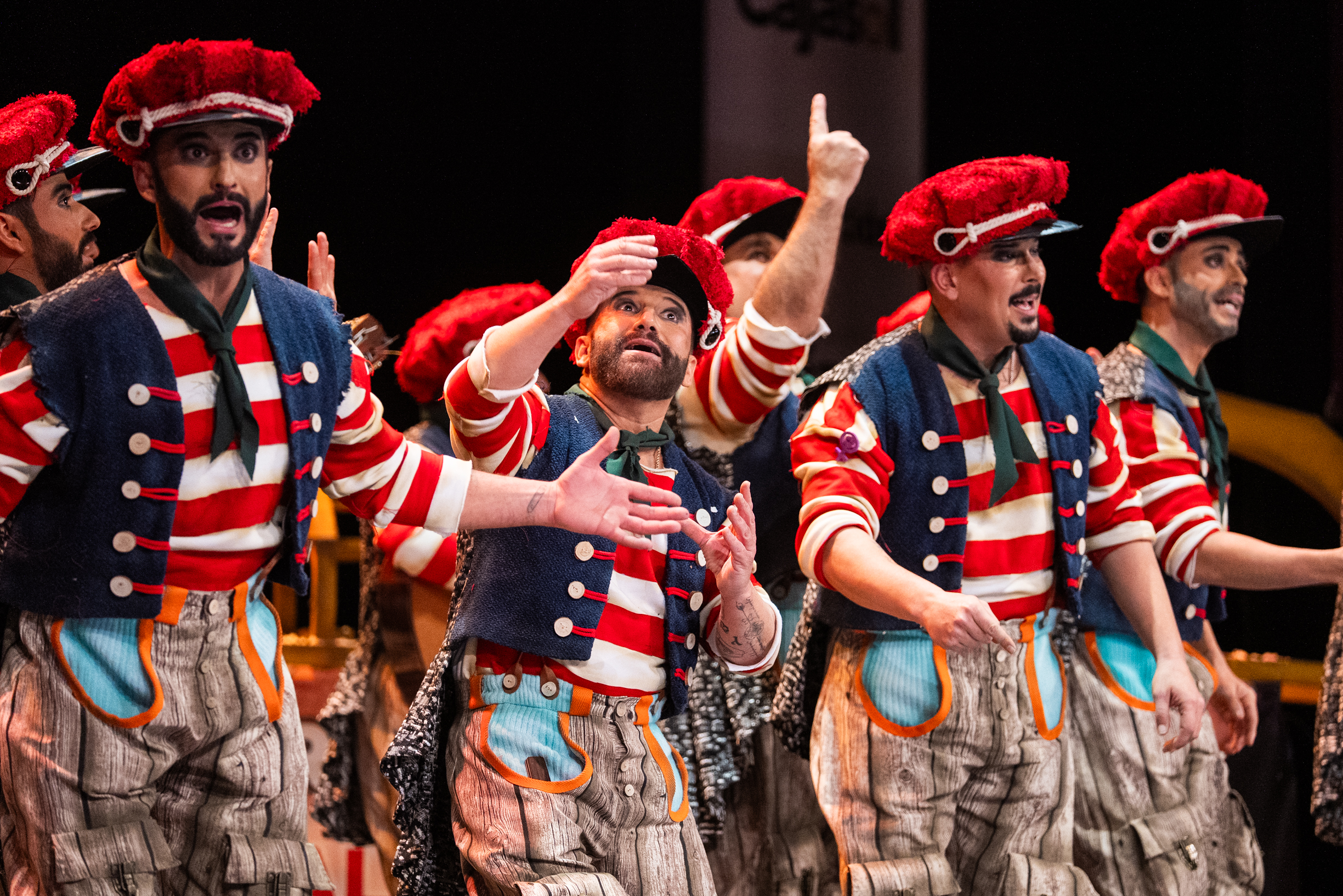 Comparsa, Los pájaros carpinteros - Preliminares