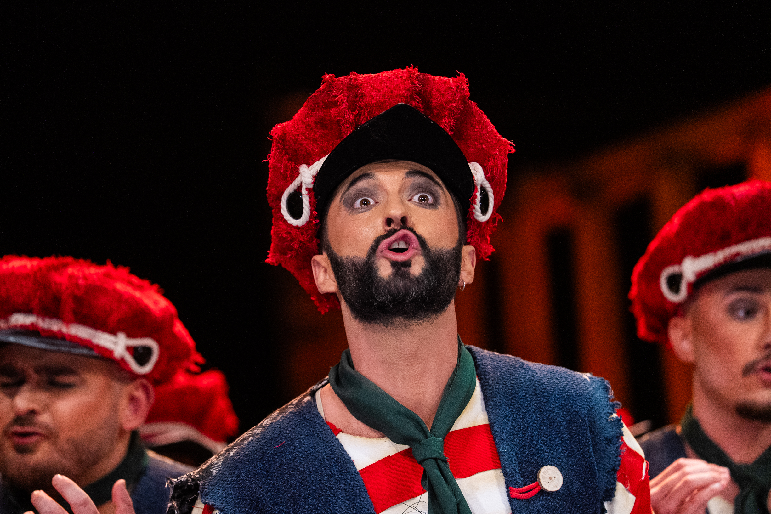 Comparsa, Los pájaros carpinteros - Preliminares