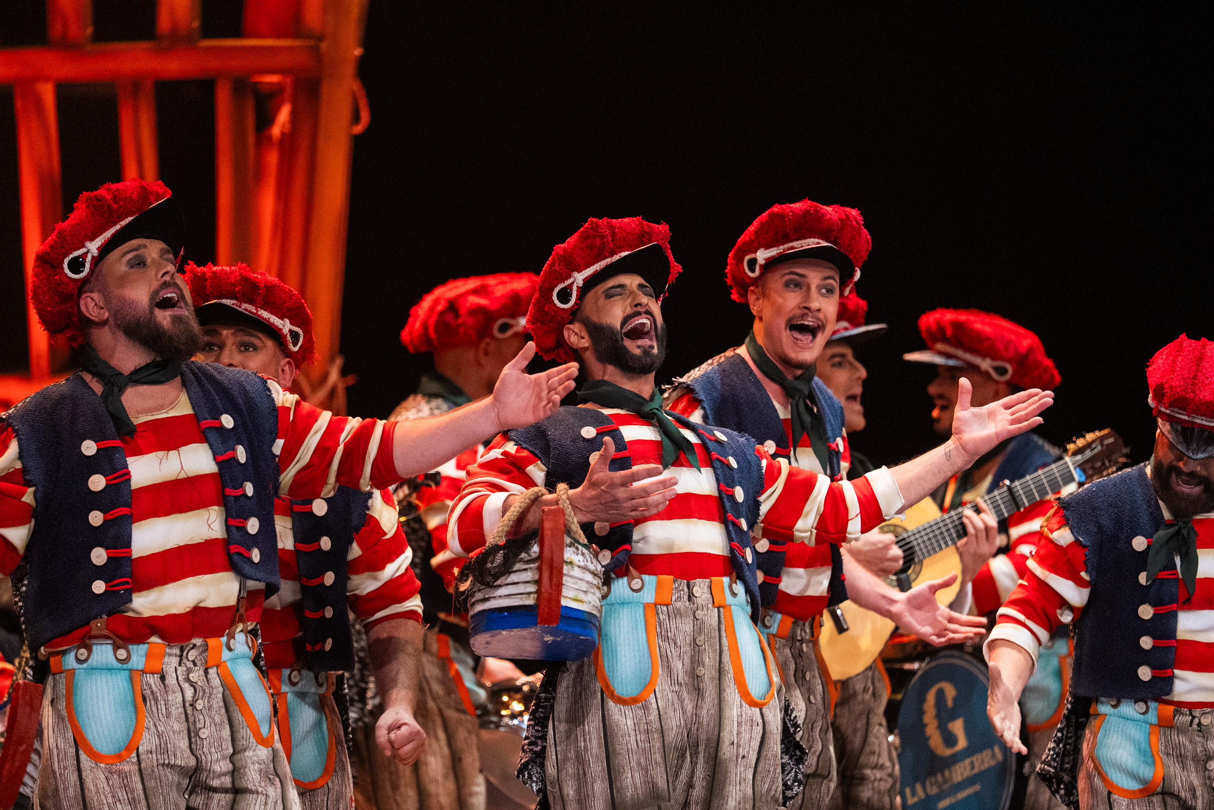 Comparsa, Los pájaros carpinteros - Preliminares