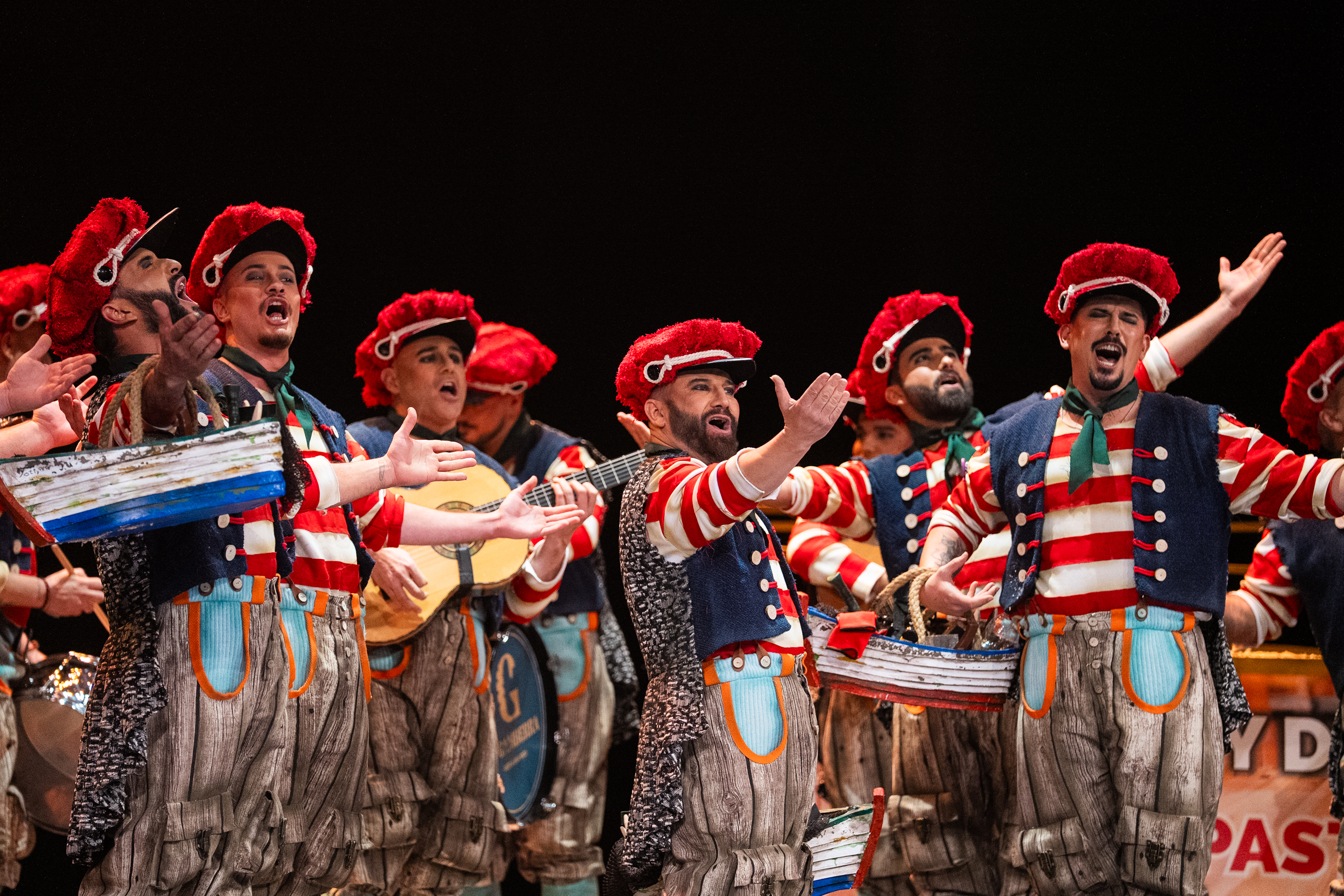 Comparsa, Los pájaros carpinteros - Preliminares