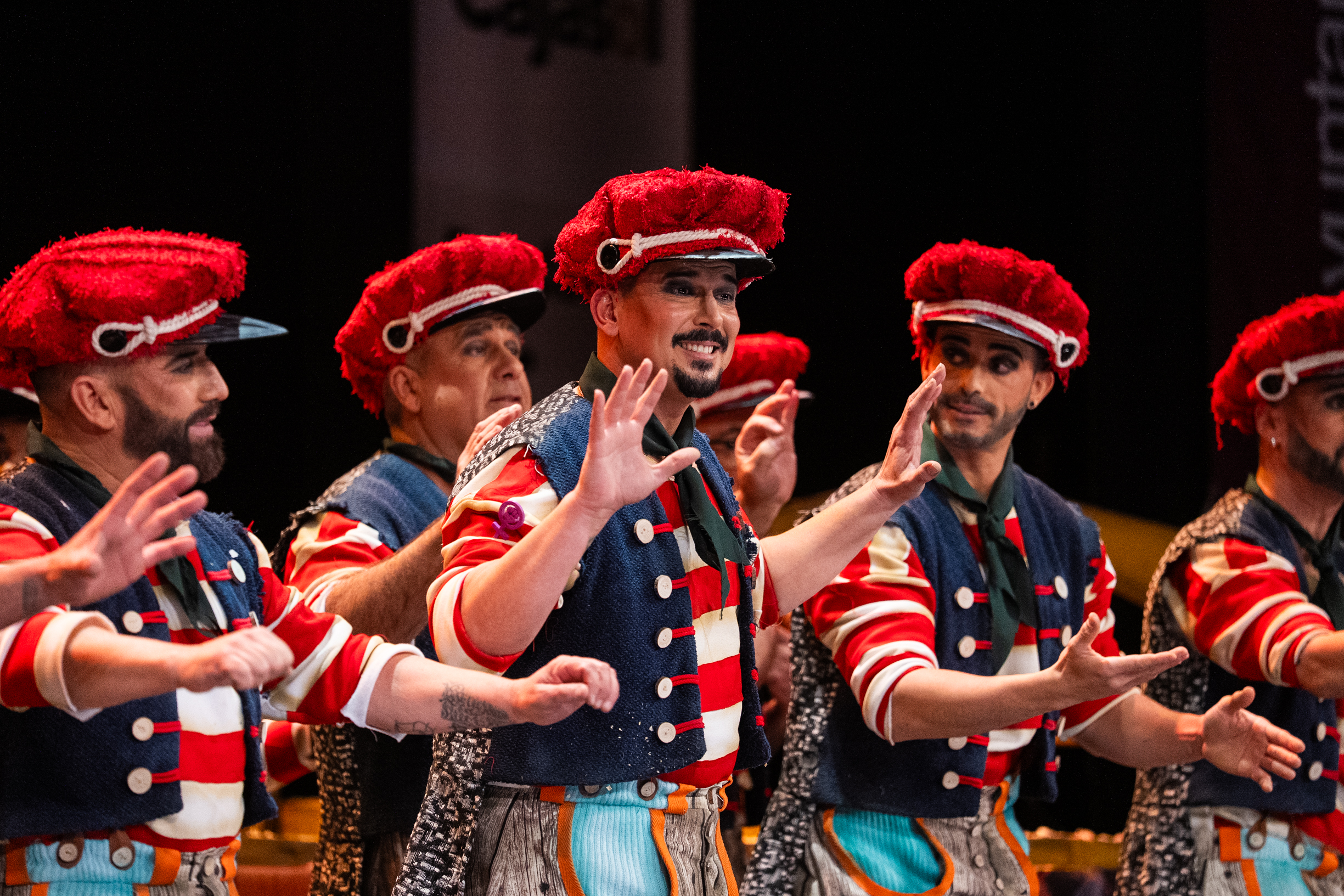 Comparsa, Los pájaros carpinteros - Preliminares