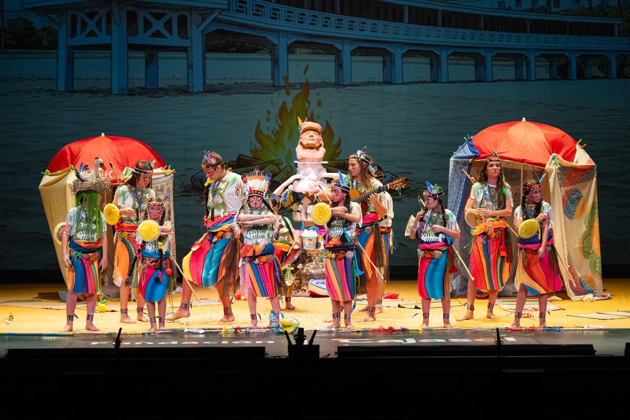 Chirigota infantil, Los pieles rojas de la caleta - Final