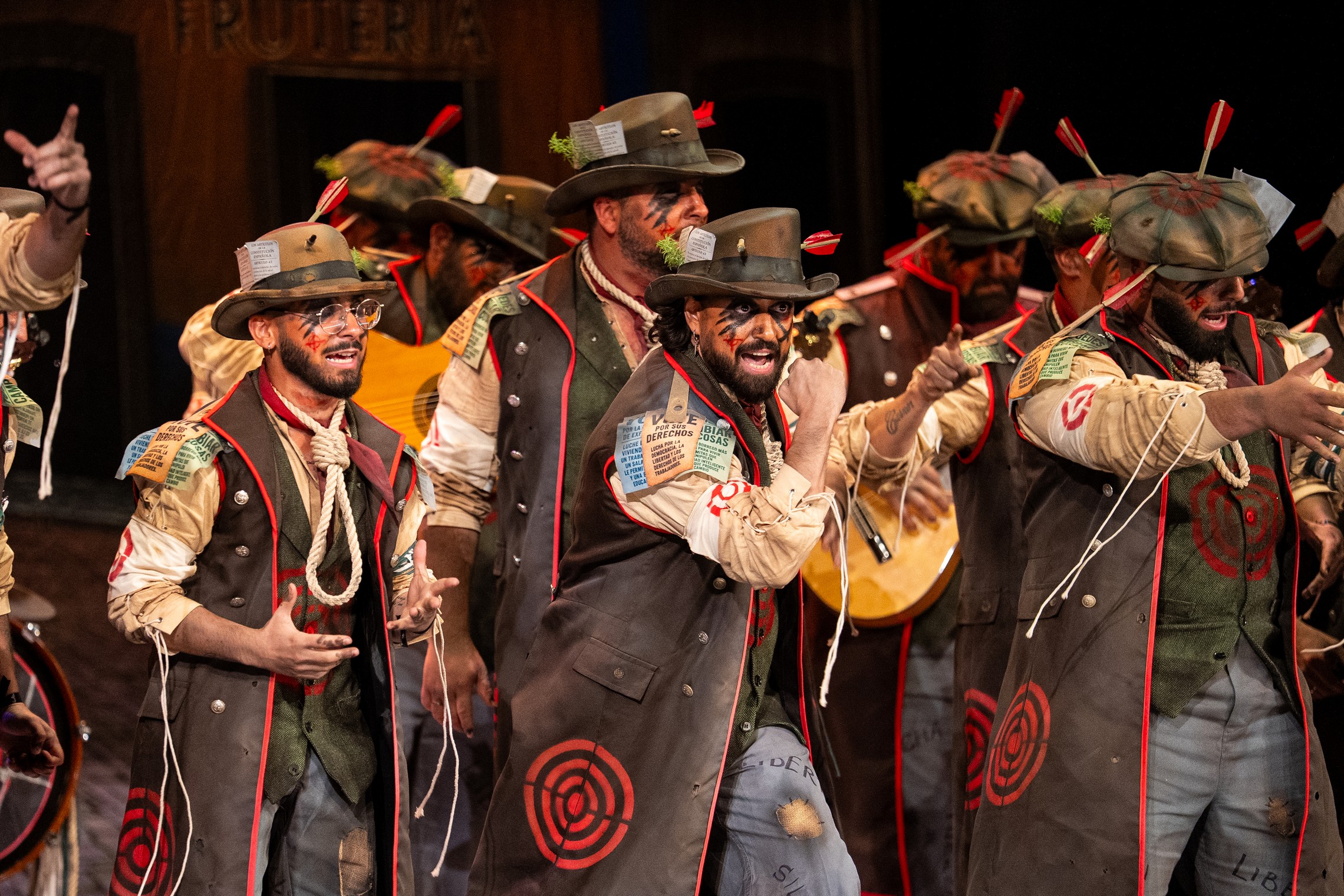 Comparsa, Los señalaos - Preliminares