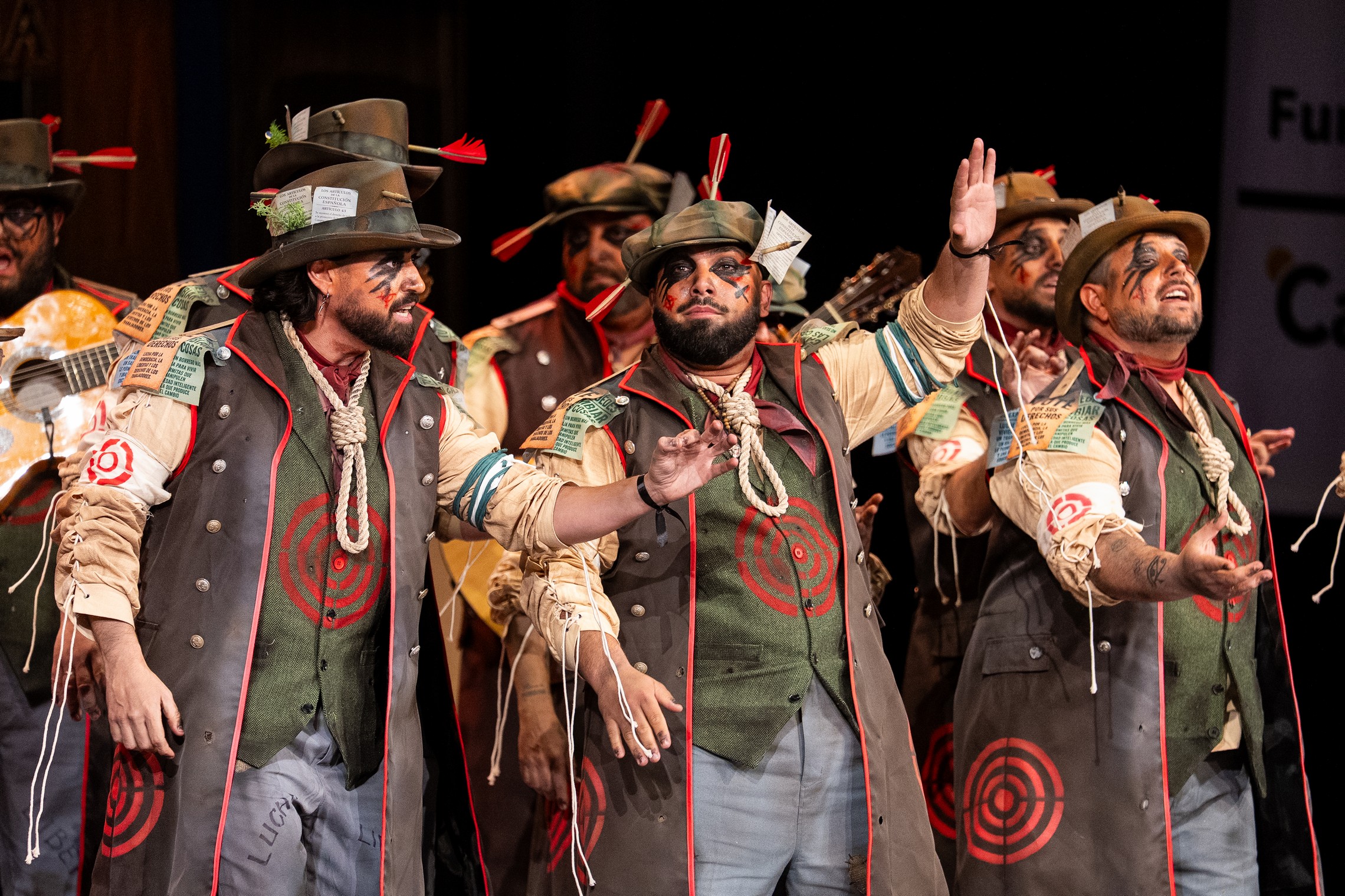 Comparsa, Los señalaos - Preliminares