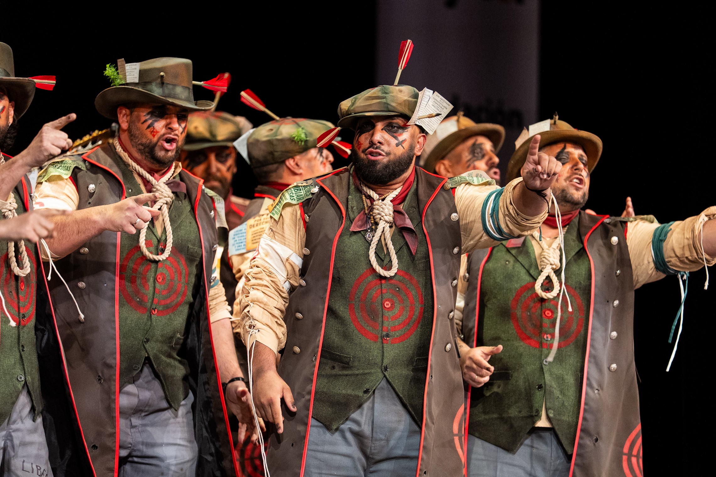 Comparsa, Los señalaos - Preliminares