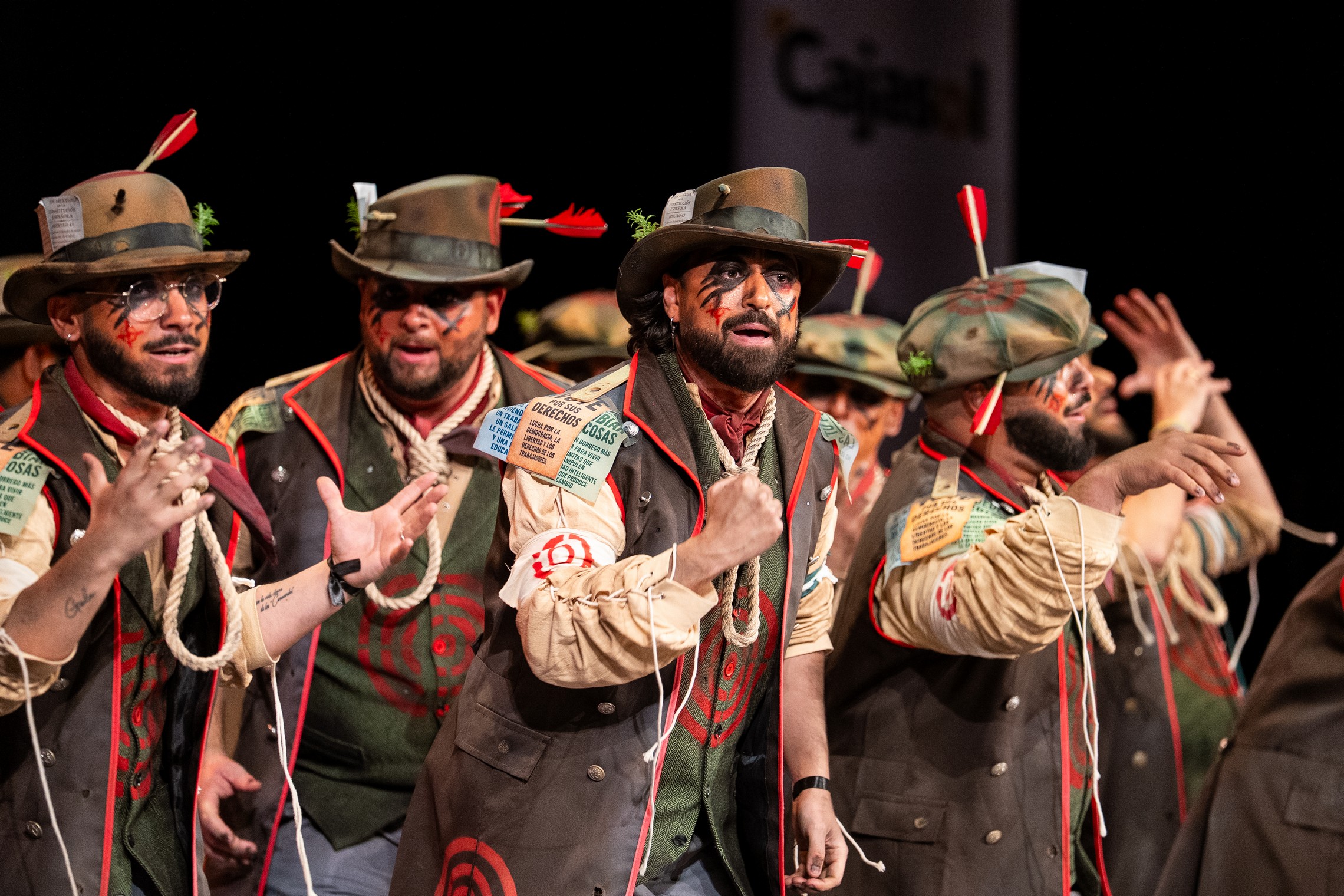 Comparsa, Los señalaos - Preliminares