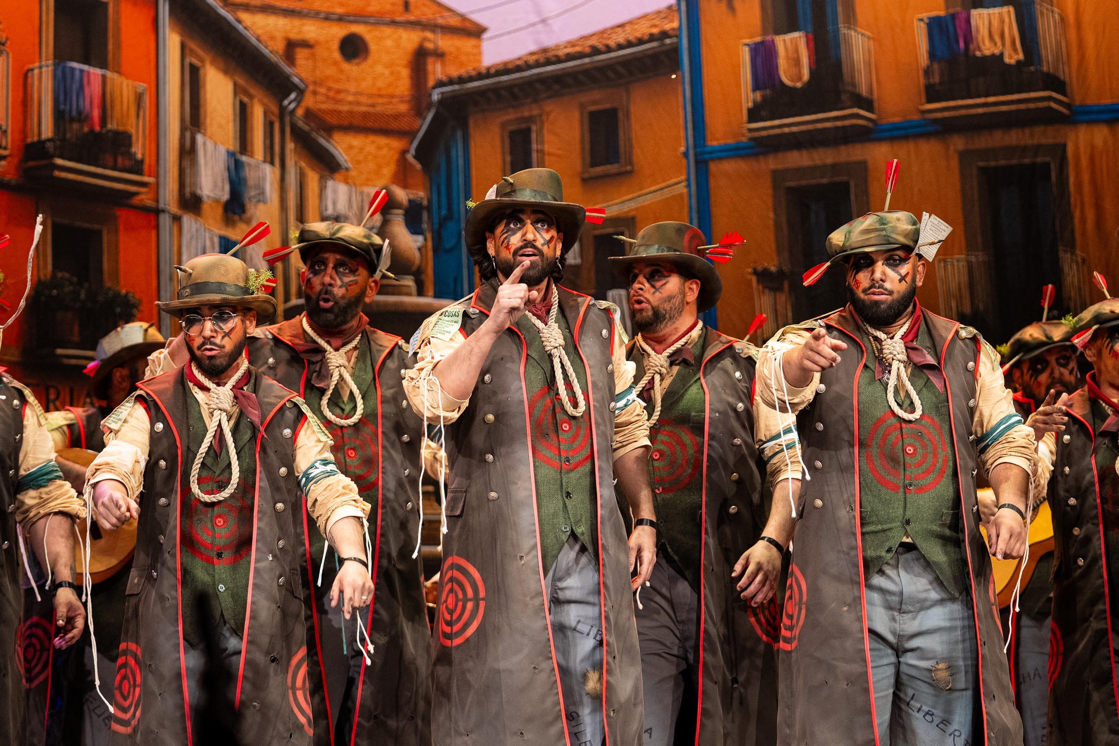 Comparsa, Los señalaos - Preliminares