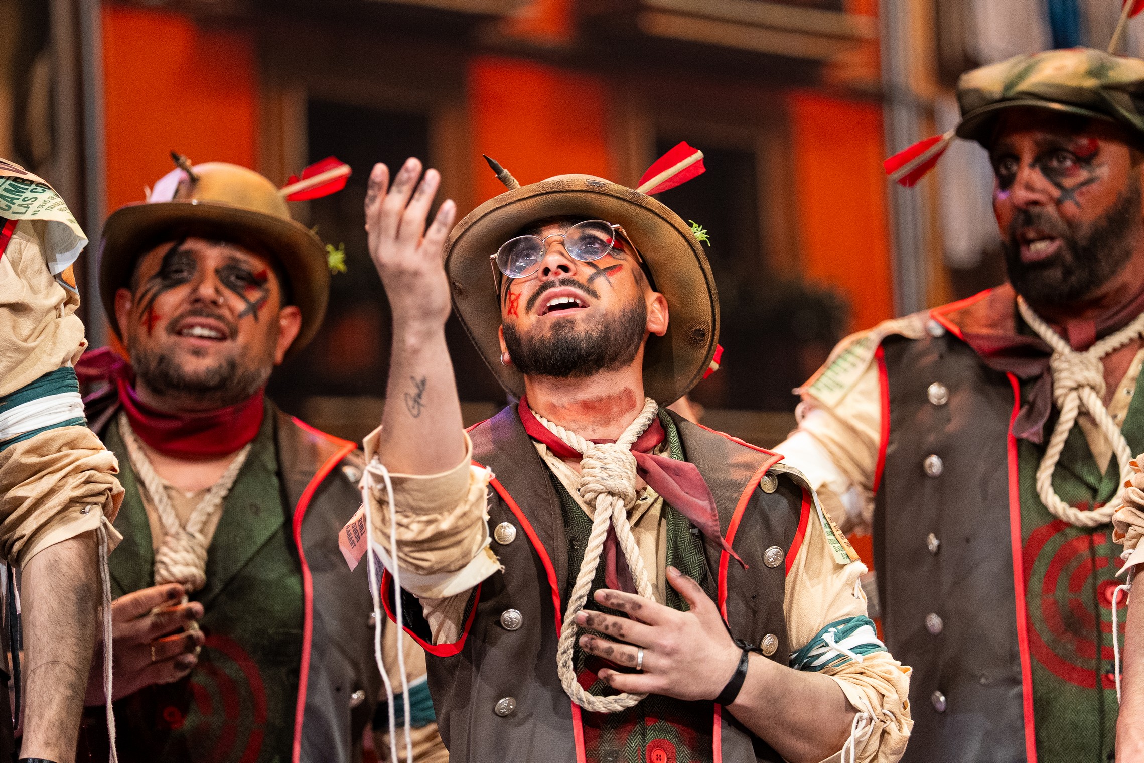 Comparsa, Los señalaos - Preliminares