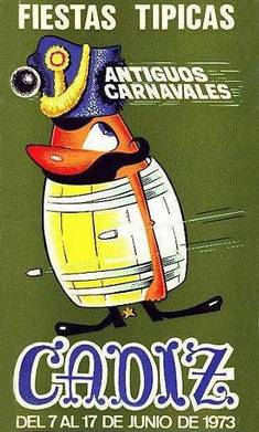 cartel Cartel carnaval de cádiz 1973