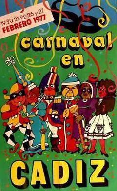 cartel Cartel carnaval de cádiz 1977
