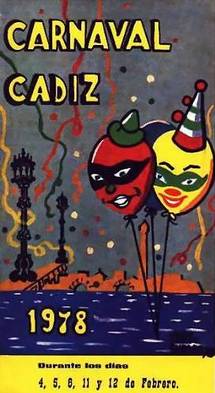 cartel Cartel carnaval de cádiz 1978