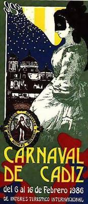 cartel Cartel carnaval de cádiz 1986