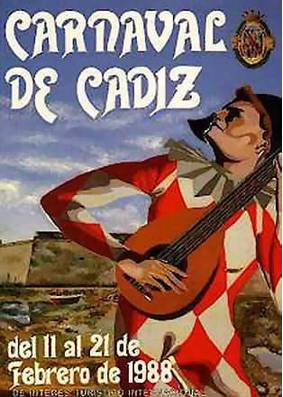 cartel Cartel carnaval de cádiz 1988
