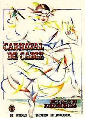cartel Cartel carnaval de cádiz 1989