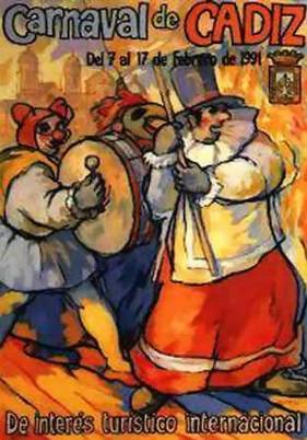 cartel Cartel carnaval de cádiz 1991