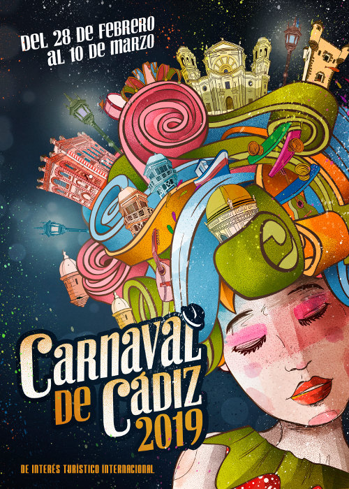 Cartel carnaval de cádiz 2019