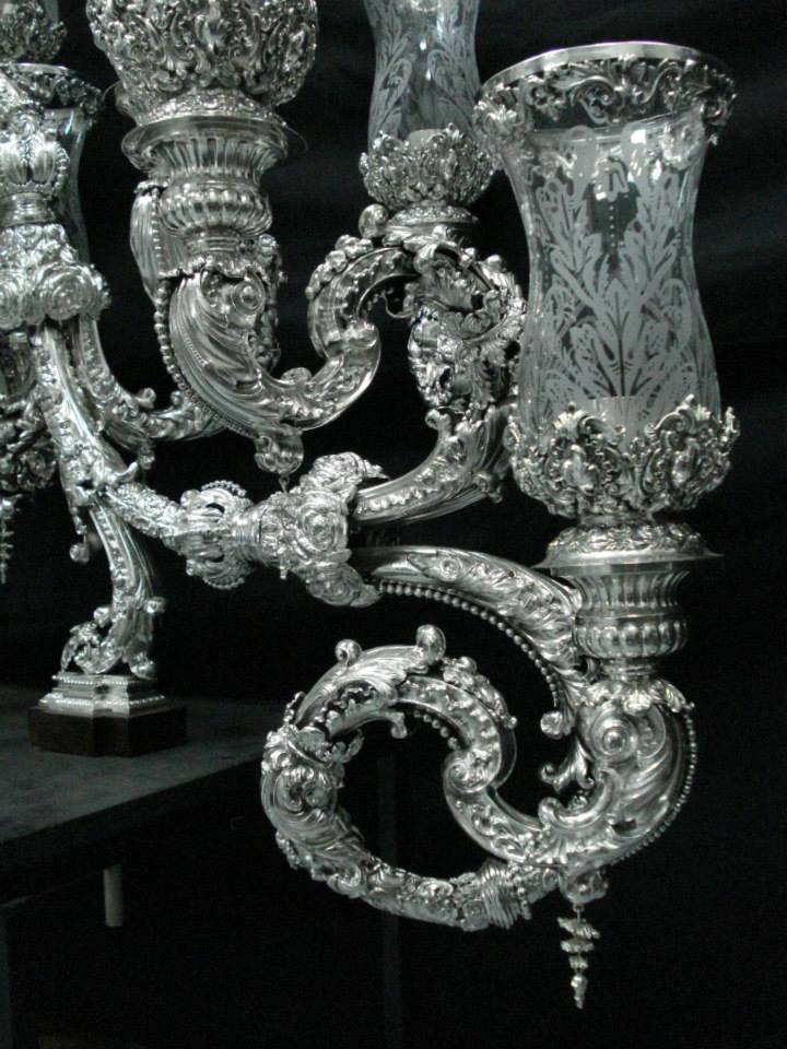 Candelabros de cola del palio de la virgen de la soledad de vera-cruz Candelabros de cola del palio de la virgen de la soledad de vera-cruz