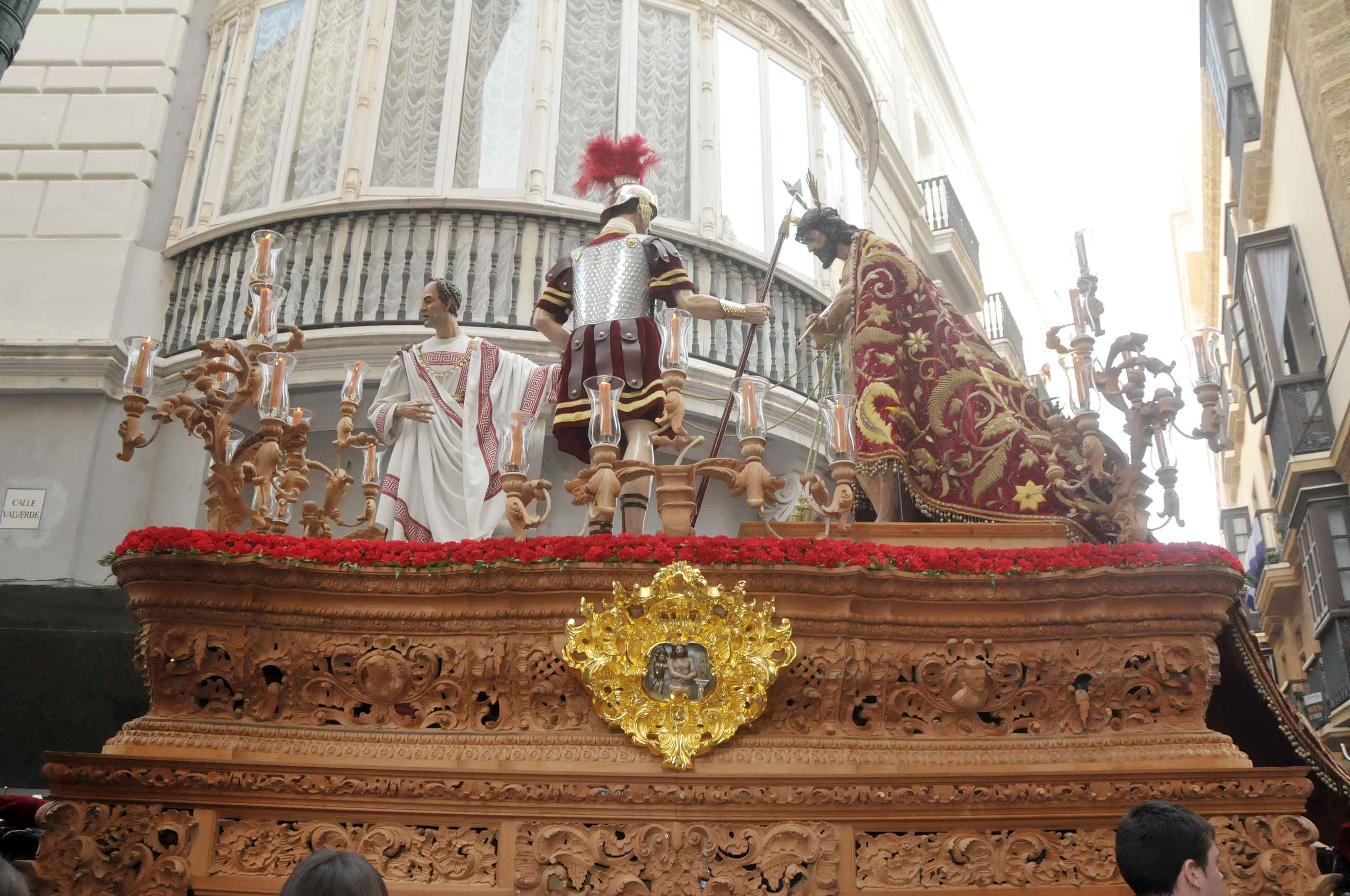 El ecce-homo es una archicofradía del martes santo que recuerda el romanticismo gaditano del siglo xviii