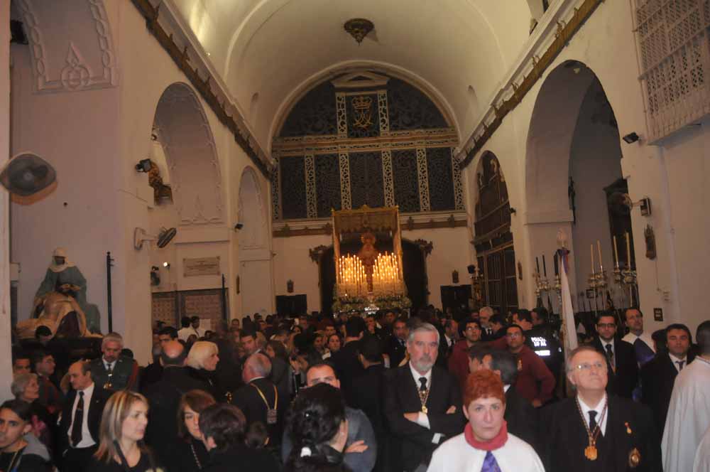 La junta de gobierno de la hermandad del nazareno decidió no procesionar tampoco este año y el barrio de santa maría se quedó huérfana de sus veneradas imágenes