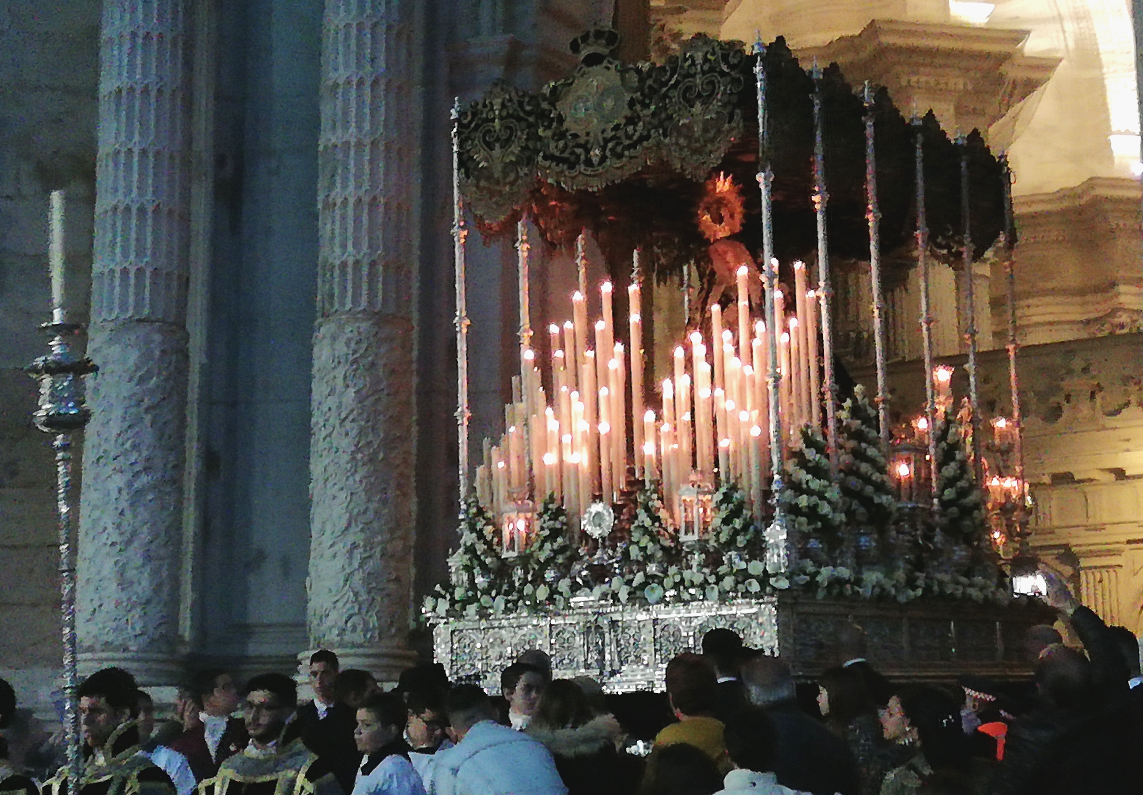 Las vísperas de la semana de pasión con dolores de servita