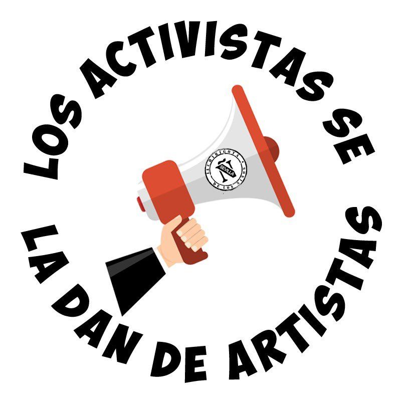 Los activistas se la dan de artistas